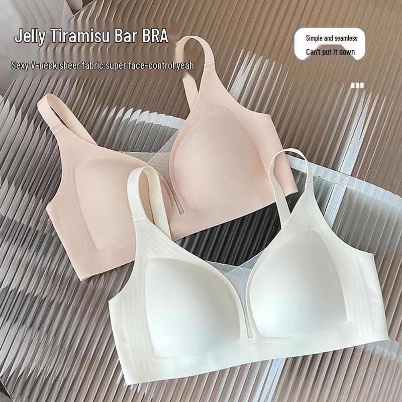 Seamless One-Piece Bra for Women: Provides Jelly Soft Support, Reduces Bust Size, Anti-Sagging, Perfect for Summer.