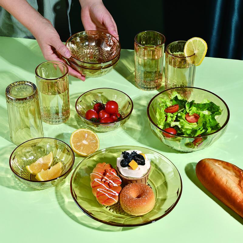 Shanchongshan Qianqiying Glass Dinnerware Set