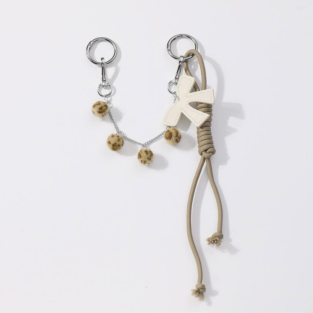 Cute Bowknot Bag Chain Aesthetic Pompoms Tassels Handbag Pendant Charm for Crossbody Bag Backpack And Purse Decoration