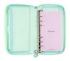 Filofax Saffiano Compact Zip System Planner, Neo Mint, 028811 (Genuine Imported Product)