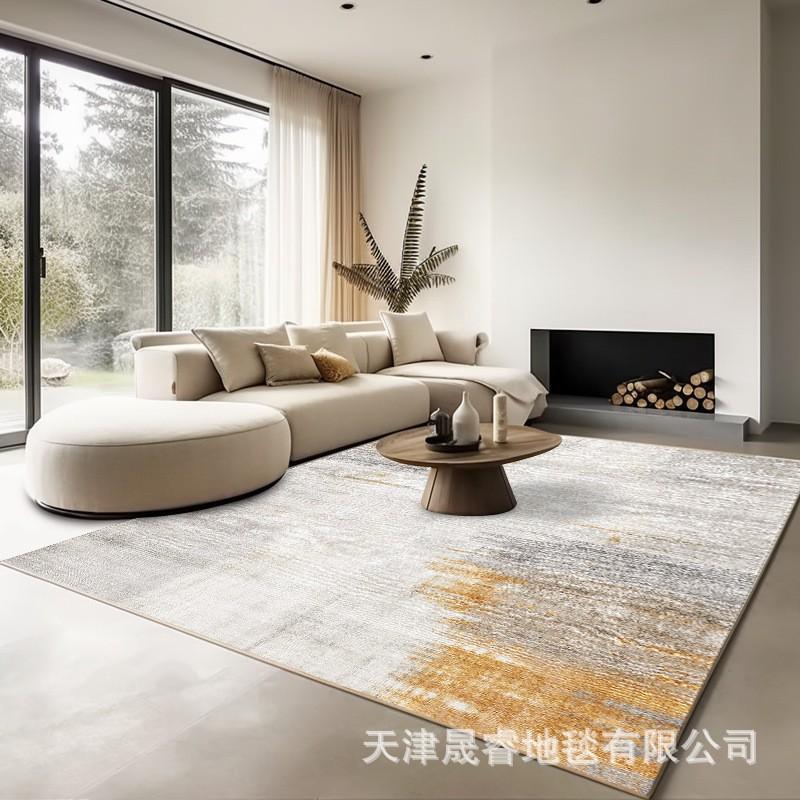 Soft Crystal Velvet Area Rug Living Room Sofa Coffee Table Bedroom Study Modern Geometric Washable
