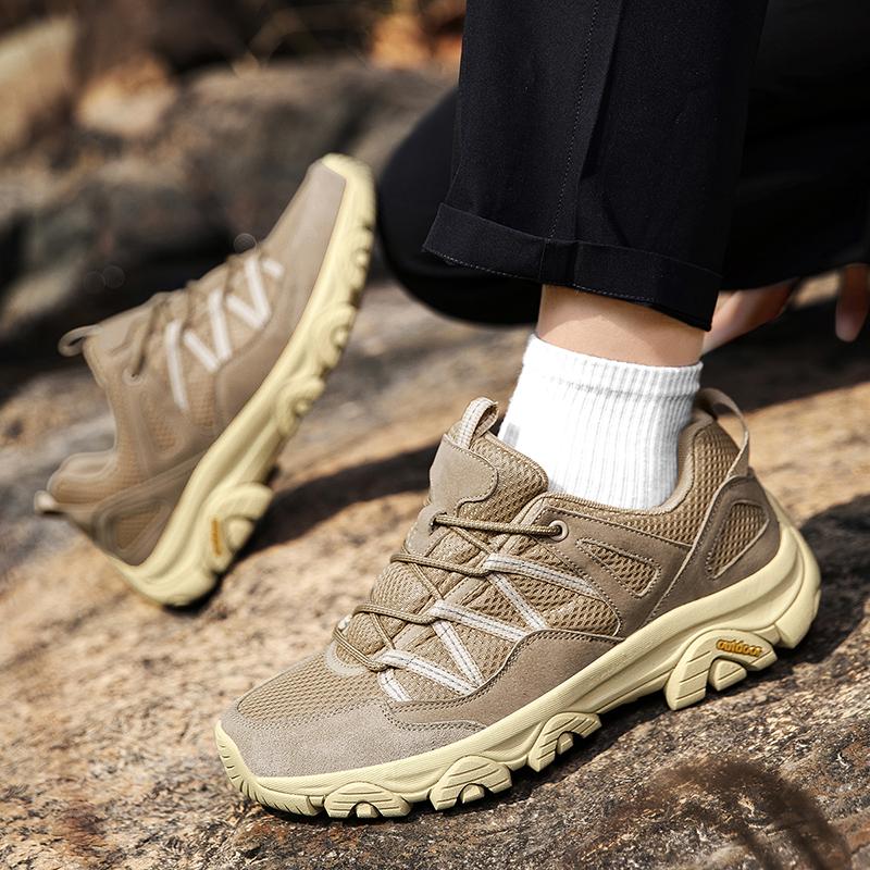 Brand Hiking Shoes Men Mesh Breathable Travel Shoe Outdoor Waterproof Hunting Fishing Shoes Mountain Off-Road Riding Sports Shoe