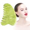 Natural Jade Comb Scalp Massage Gua Sha Scraping Board Skin Lifting Head Care Back Massager Meridian Relaxation Wrinkle Remover