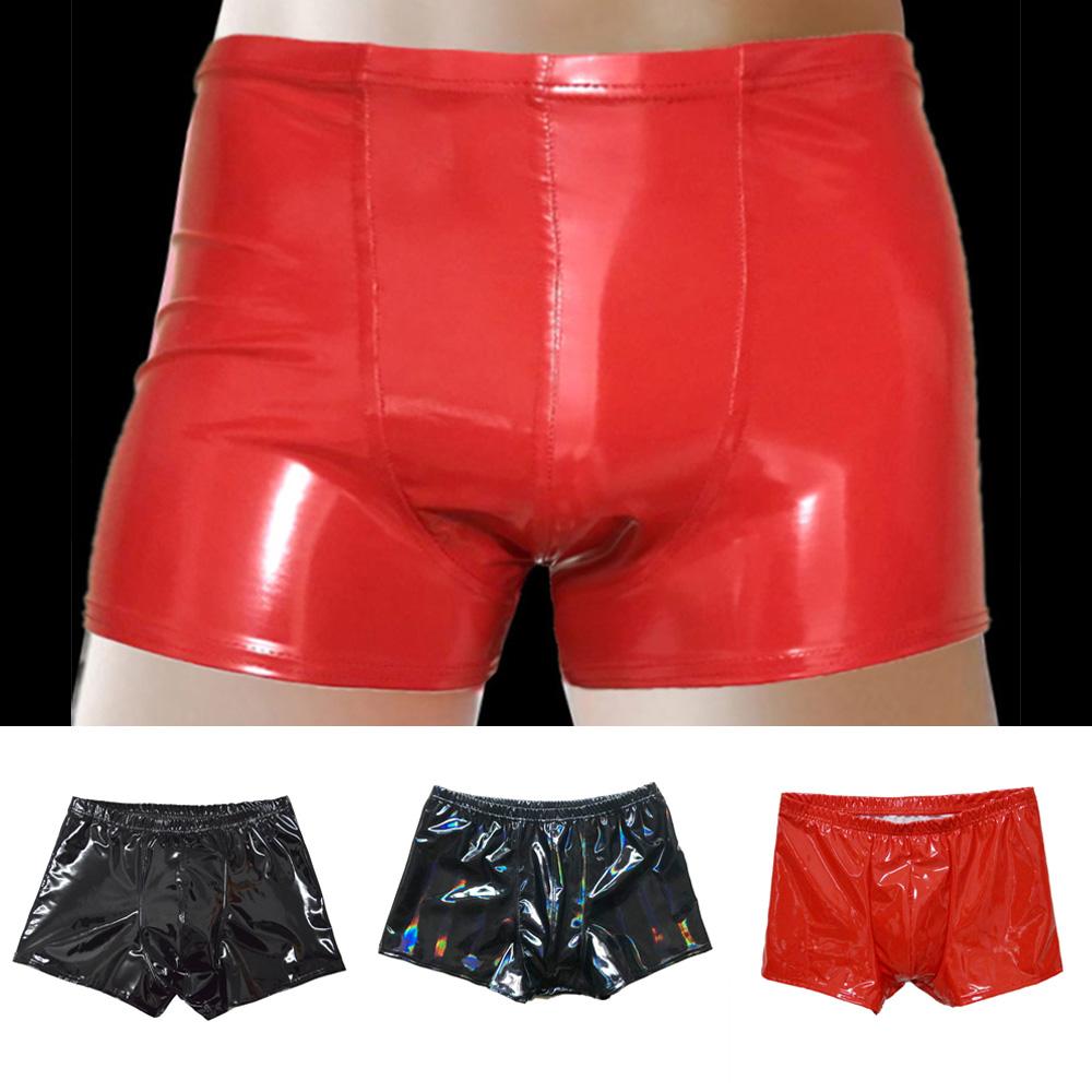 Купить Трусы-боксеры Cueca Masculina из блестящей однотонной ...