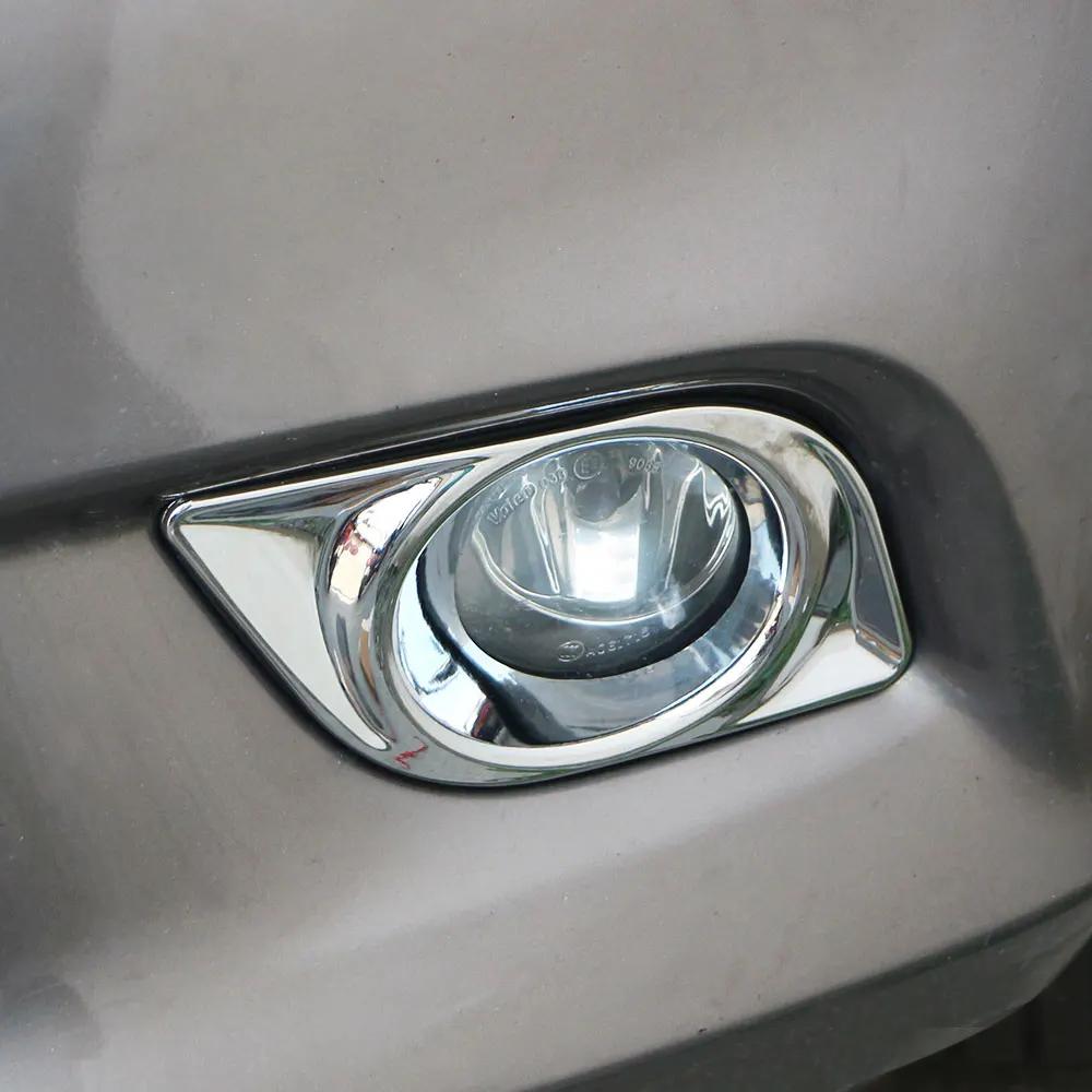 For Nissan Versa Latio Almera Sunny 2011 2012 2013 2014 2015 2016 2017 Front Fog Light Lamp Cover Trim Sticker Accessories