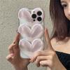 Ins Japan Cute 3d Love Heart Lens Protective Phone Case For Iphone 13 12 11 Pro Max Kawaii Cindy Color Shockproof Soft Cover
