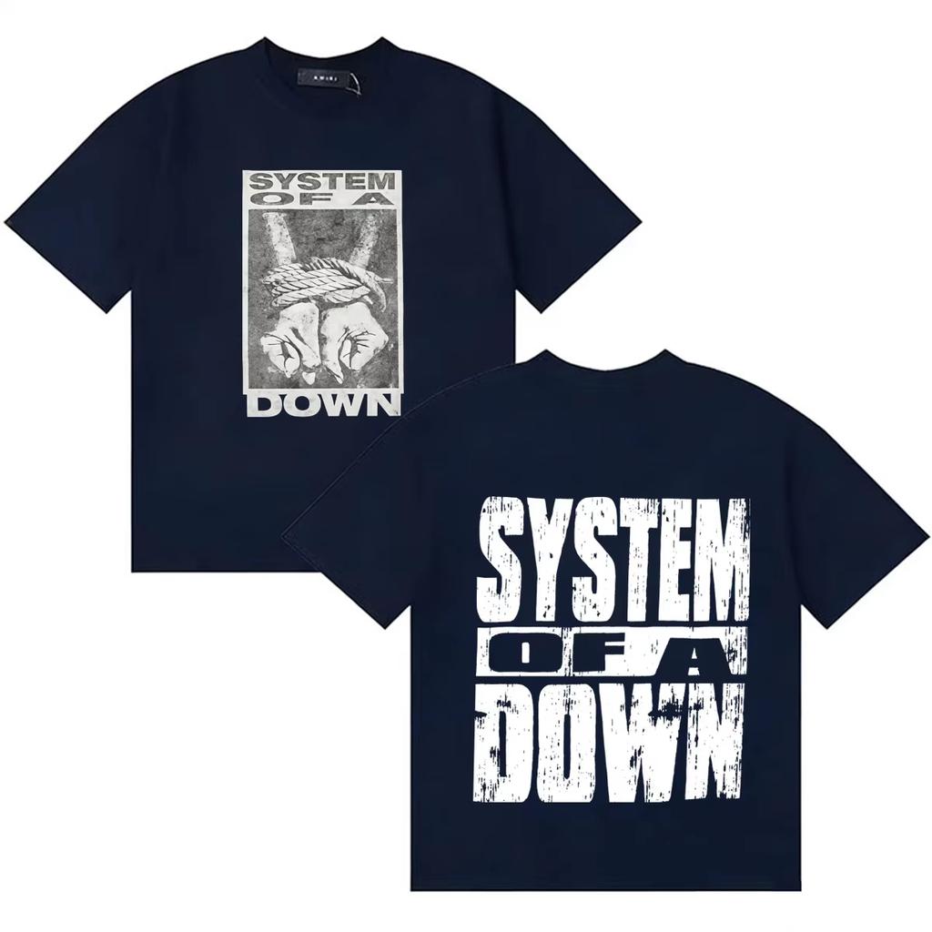2026 System of A Down Fashion Pattern Y2K Loose Soft Cotton Comfort Short Sleeve Unisex Women And Men T-Shirt