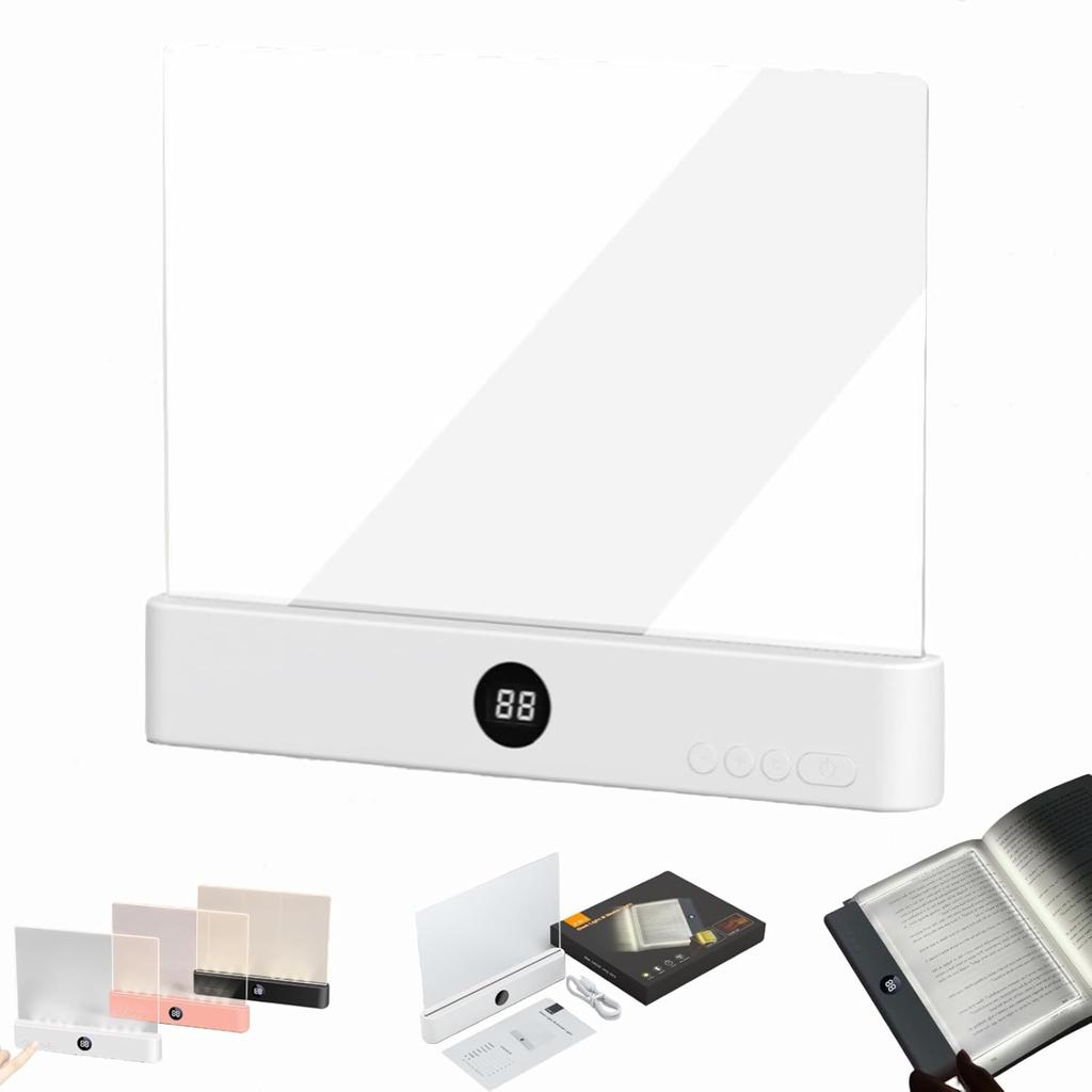 LED Flat Reading Light Rechargeable Reading Light Dormitory Bedroom Portable Student Night Light