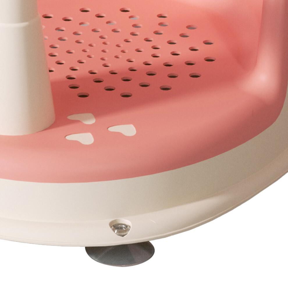 Baby-Badewannensitz Sakura Pink, Verstellbar, Ergonomisch, Rutschfest Mit Starken Saugnäpfen
