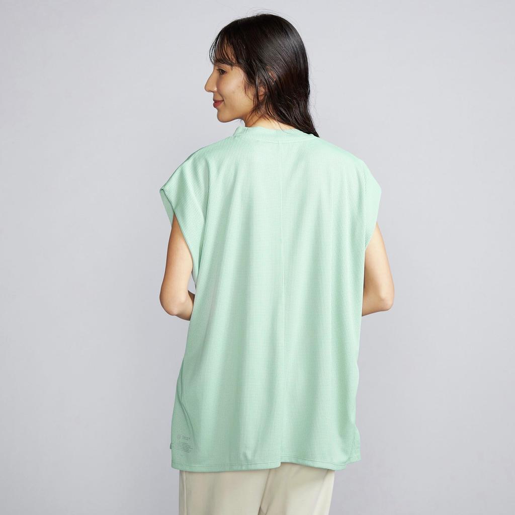 Mizuno Dry Aeroflow Active French Sleeve Iceberg B2MAB210 Women's T-Shirt, Breathable, Green,