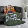 Classic Movie P Peter R RabbitS Blanket For Soft Throw Blanket for Picnic Bed Sofa Home Bedroom Cozy Warm Comfortable