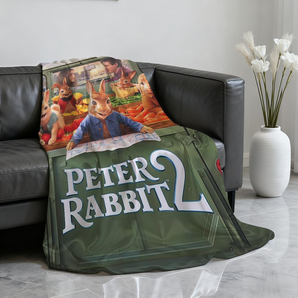 Classic Movie P Peter R RabbitS Blanket For Soft Throw Blanket for Picnic Bed Sofa Home Bedroom Cozy Warm Comfortable