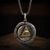 Auge des Horus, Halskette mit Auge Gottes, drehbarer Anhänger mit bösem Blick, trendiger Retro-Schmuck mit seltsamem ägyptischem Amulett für Herren