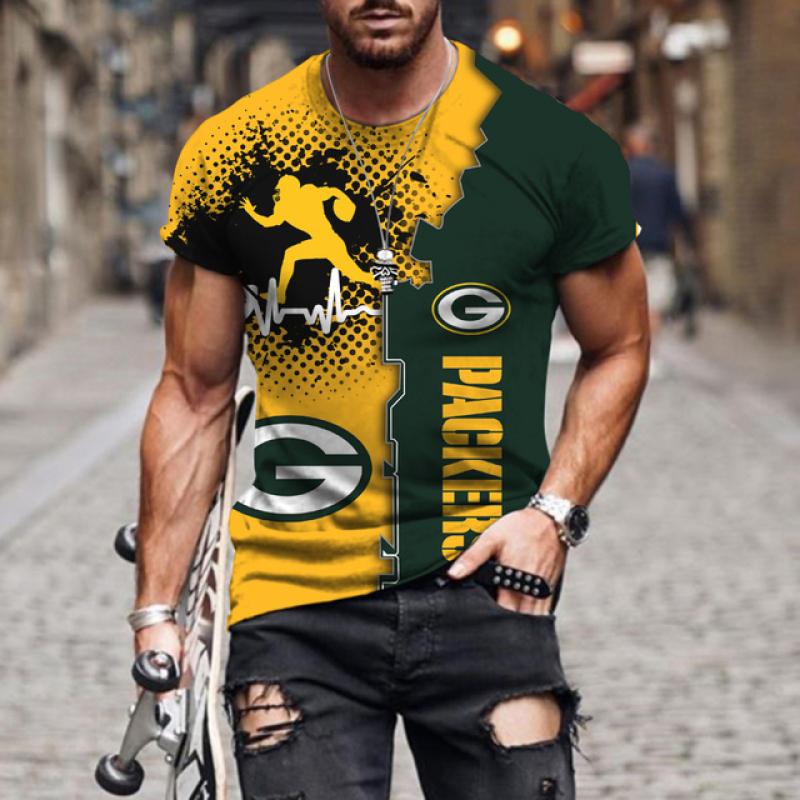 Short Sleeve Round Neck Men's Sports T-shirt Summer Classic Casual Fashion 3d Printed Running Letters Oversized Top