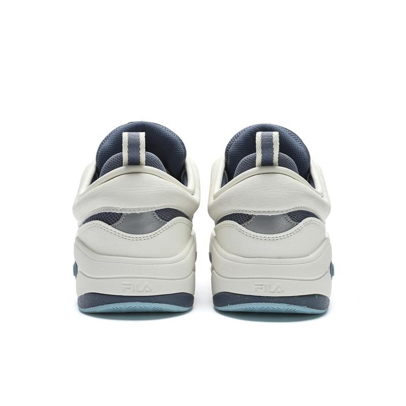 Fila Mix 2 Fabric Synthetic Leather Comfortable Versatile Quick-Drying Durable Low-Top Skate Shoes Men Sneaker White Blue F12M432202FGF