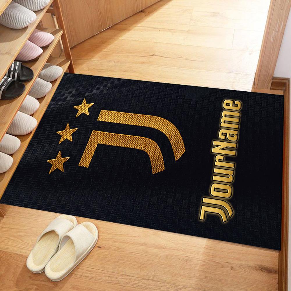 Juventus Customize Text Carpet Design for Game Room Foyer Living Rooms Playrooms Anti-slip Rug Decorate Offices Perfect Birthday/Christmas Gift Idea