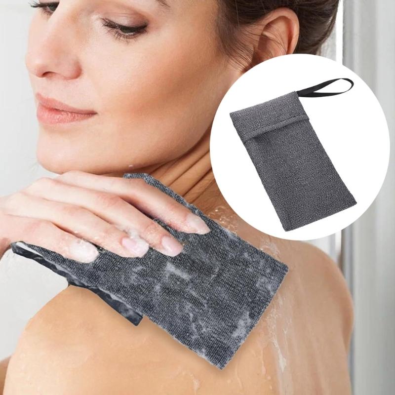 Reusable Soap Holder Exfoliating Mesh Soap Pouch Bath Accessories Hanging Loop for Space Saving Durability Nylon Mesh