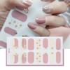 Flower Gradient Nail Sticker Full Wraps Nail Art Stickers Self-Adhesive Nail Art Decal Strips for DIY Nail Art Decor