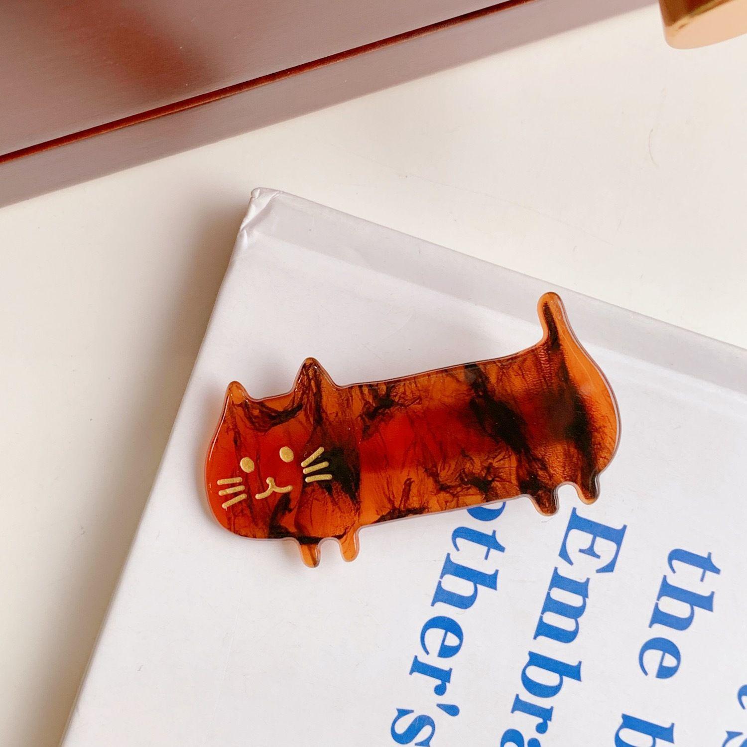 

Plastic Cartoon Animal Female Korean Style Hairpins Hair Accessories Women Barrettes Hair Clips кавовий