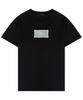 VLETI Cotton Blend Layered Lettering Regular Fit T-Shirt (Black)