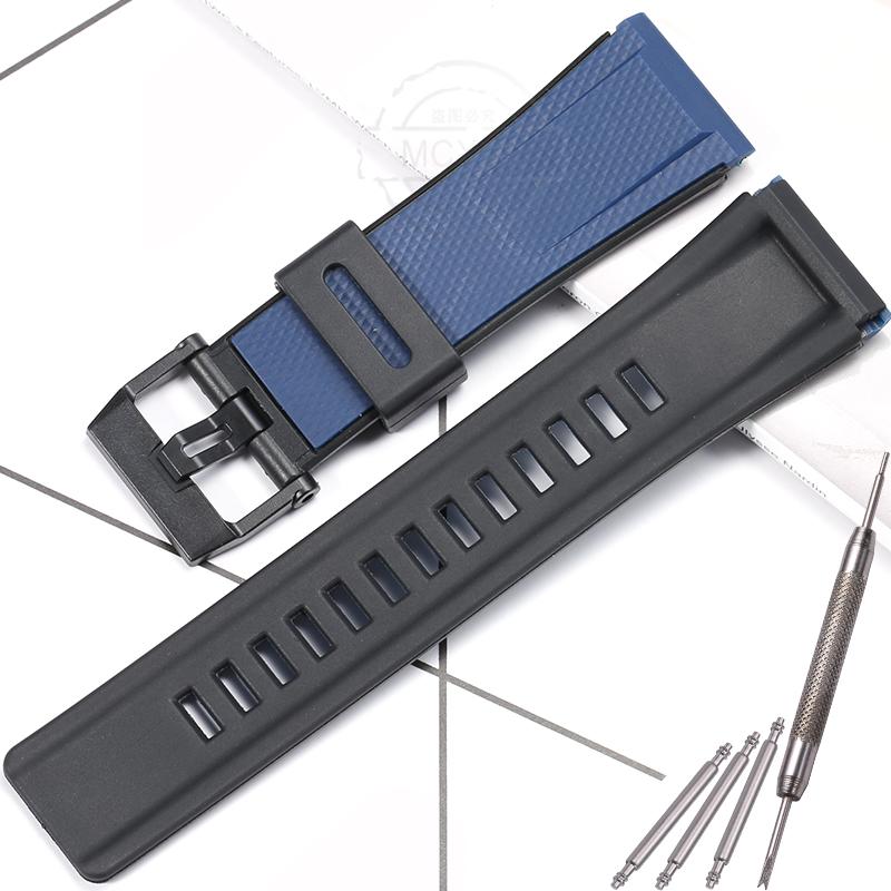 24 mm-es gyanta szíj alkalmas Casio Pro Trek GA2000 PRG-600 PRW-6600 PRG650 órákhoz Férfi sport vízálló óra kiegészítők