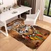 1PC Custom Name Wolf Spirit Dreamcatcher Theme Floor Mat Ideal for Living Room, Game Rooms, Office, Bedroom,Floor Mat Playful Design