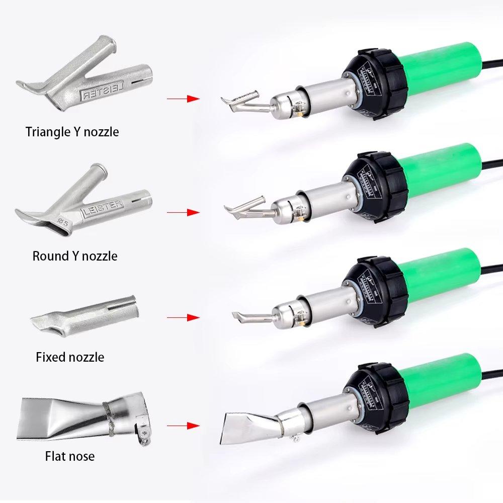 AC220V 1600W Plastic Welding Gun Machine Electric Hot Air Gun Plastic Welding Torch With Hot Protection Tube