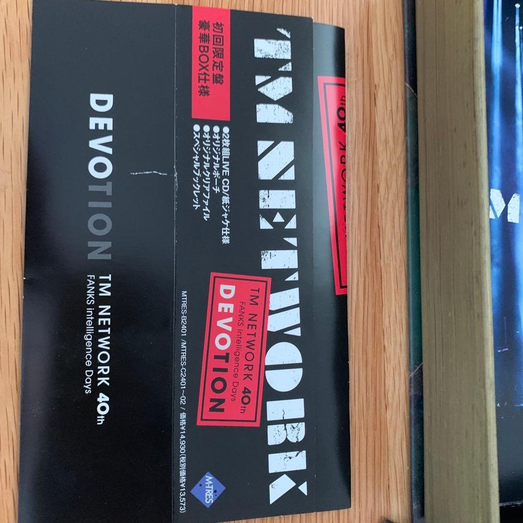 [USED] TM NETWORK 40th DEVOTION CD First Edition Bonus Blu-ray
