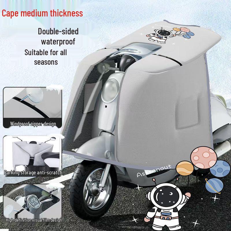 Ganzjahres-Doppelseitige Wasserdichte Windschutzscheibe für Elektrofahrräder