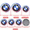 AAAON1 1/4/7Pcs Car Front Rear Logo Hub Center Cover Steering Wheel Center Emblem Stickers For BMW 50th Anniversary E60 E93 G01 E87 G20