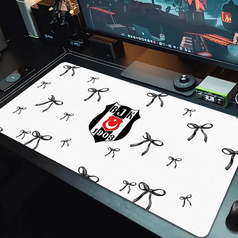 Besiktas Gymnastics Club Large Size Mouse Pad Large Gaming Table Cushion Non-slip Laptop Tablet Big Mousepad XXL Mat Mini PC Playmat With Lock Edge