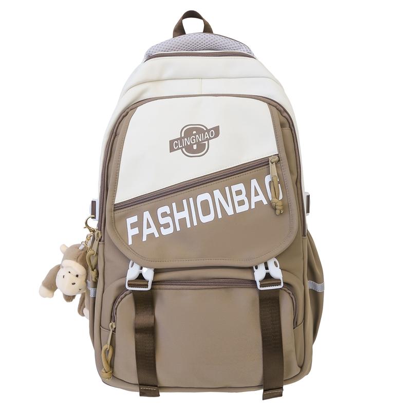 Школьный рюкзак для ученика средней школы Женский рюкзак большой вместимости зелёный — фото 19