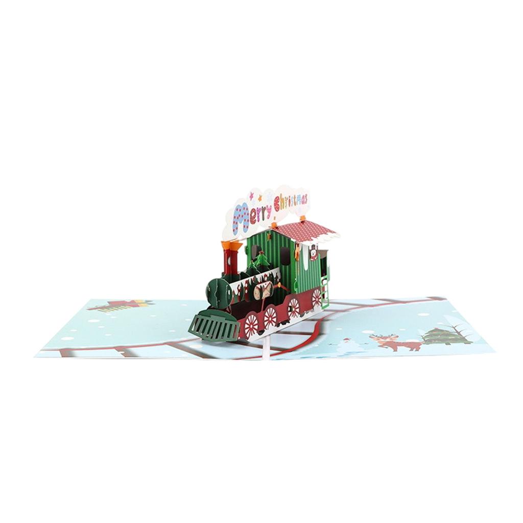 Christmas 3D Greeting Card Colorful Christmas Tree Creative Handmade Card