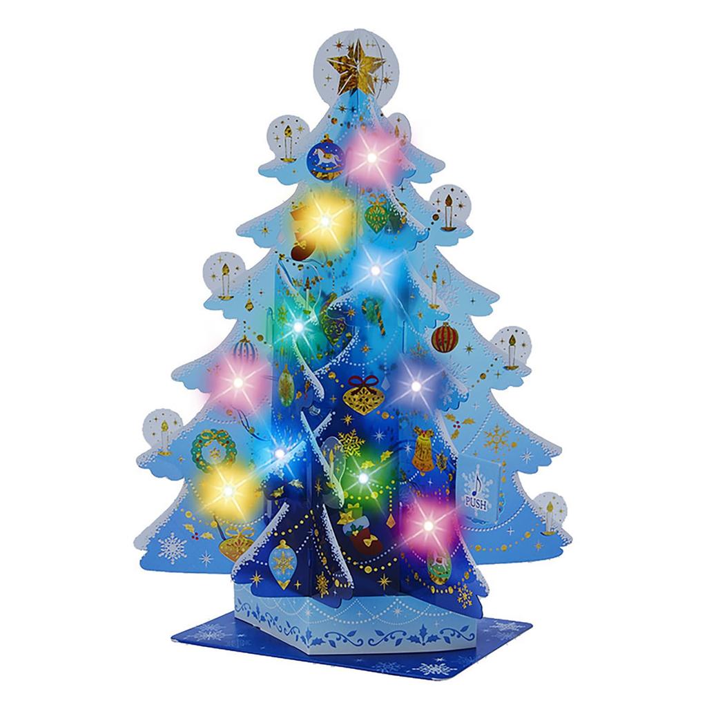 Sanrio Christmas Melody Transparent Blue Joy to the Greeting International Shipping SANRIO 528307 Card, Card, Tree, World, Card, Available, JXPM20-3,