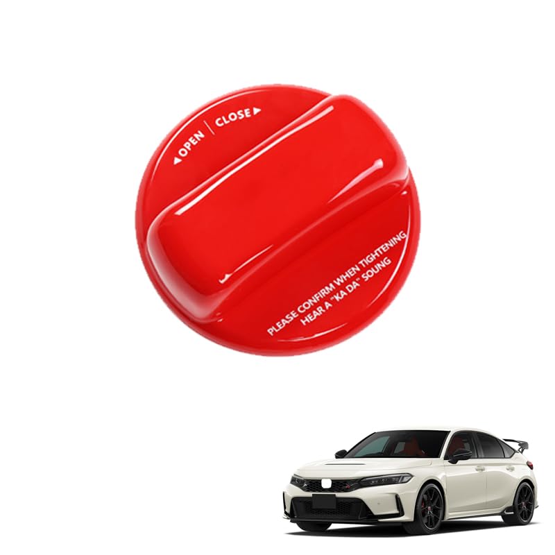 

For Civic Type R FL5 Fuel Tank Warning Cover Fuel Tank Protective Cover Logo L красный