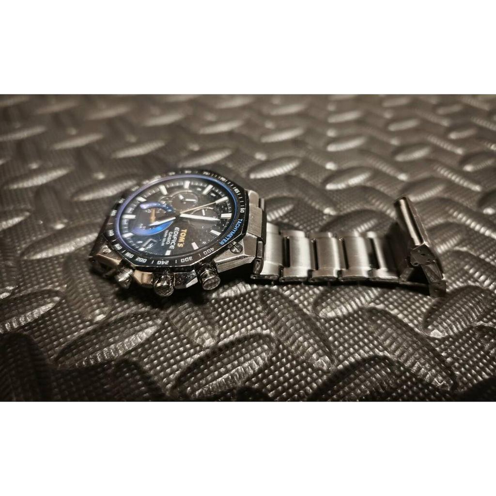 Used [Super rare!! Limited item!! Beautiful item!!] EQB-1100TMS Radio Casio Edifice TOM'S EDIFICE CASIO Bluetooth Carbon TOM'S Limited Edition