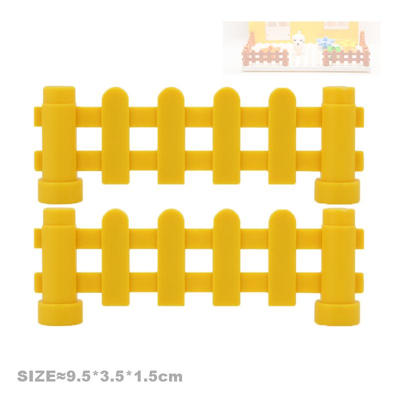 Große Bausteine Haus Zubehörteile Dach Fenster Wand Konstruktion Zusammenbauen Duplo Steine Lernspielzeug für Kinder Geschenk
