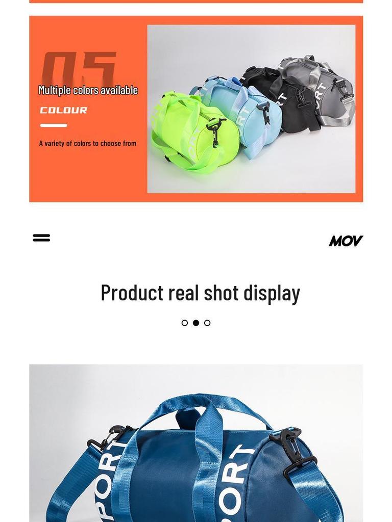 Frühling/Sommer Macaronfarben Sport Umhängetasche: Wasserdichte Tonne mit großem Fassungsvermögen für Männer und Frauen