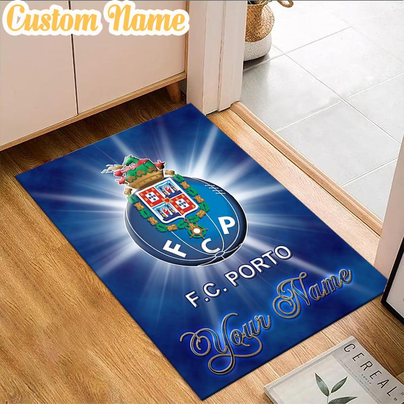 Custom Name FC Porto Emblem Design.  Rug, Office Rug, Chair Rug, Carpet for Living Rooms, Doormat Game Rug Home Decor Christmas Gifts