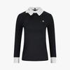 FAIRLIAR GOLF Ribbon Color Block Long Sleeve T-Shirt (Black)