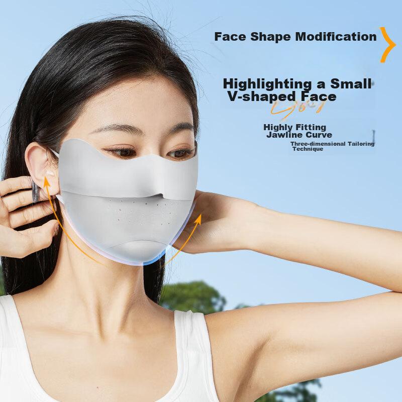 Li-Ning Sun Protection Face Mask for Men And Women, Ice Silk UV-Resistant 3D Sunshade Mask for Running, Cycling, Breathable with Eye Protectio