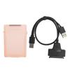 Hard Disk Adapter Cable SATA HDD SSD Dual Interface Conversion Cord with 2.5in Protect BoxRed