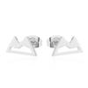 European & American Hollow Snow Mountain Stainless Steel Ear Cartilage Stud Earrings
