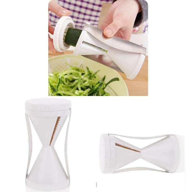 High-quality White Pp Stainless Steel Kitchen Spiralizer Shredder Cutter