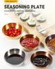 Stainless Steel Golden Sauce Dishes Appetizer Seasoning Serving Dishes Sets Tray Spice Plates Kitchen Tableware