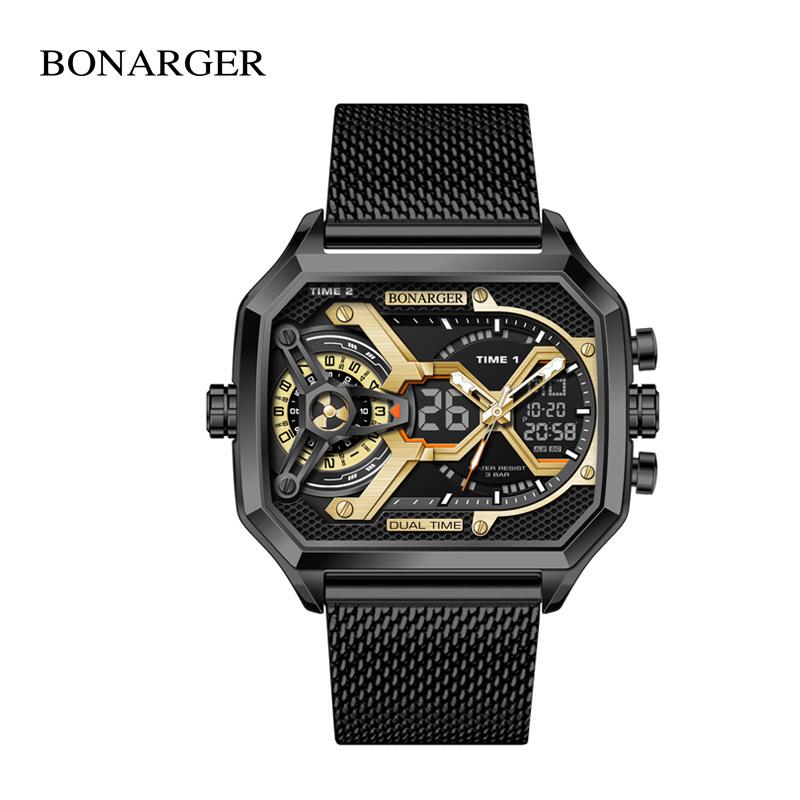 Grenzüberschreitende Herren Multifunktions-Wasserdichte Sportuhr - Europäischer & Amerikanischer Stil