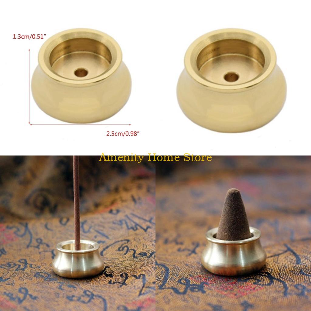 

F26C Incense Burner, Copper Incense Burner Holder Gourd Incense Burner for Joss Stick, Tower Incense, Incense Coil CN