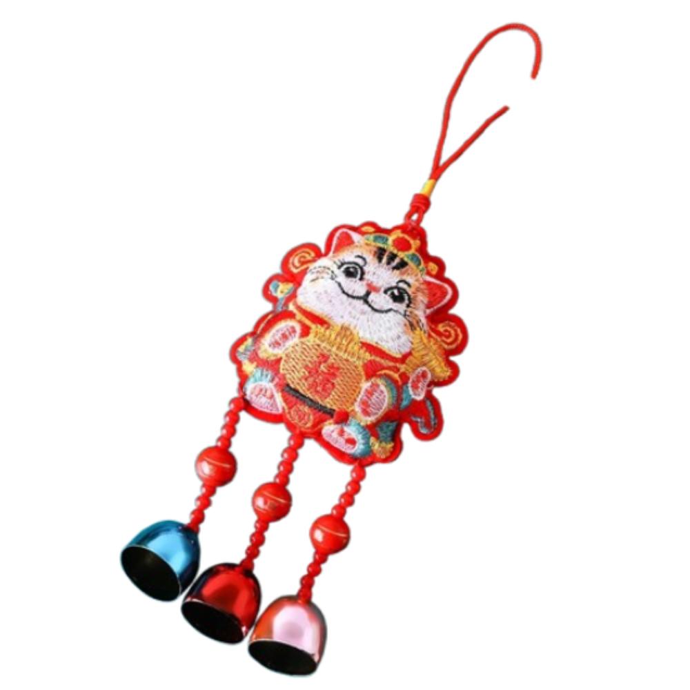 Traditional Embroidery Snake Wind Chimes Hanging New Year Pendants  New Year Decoration