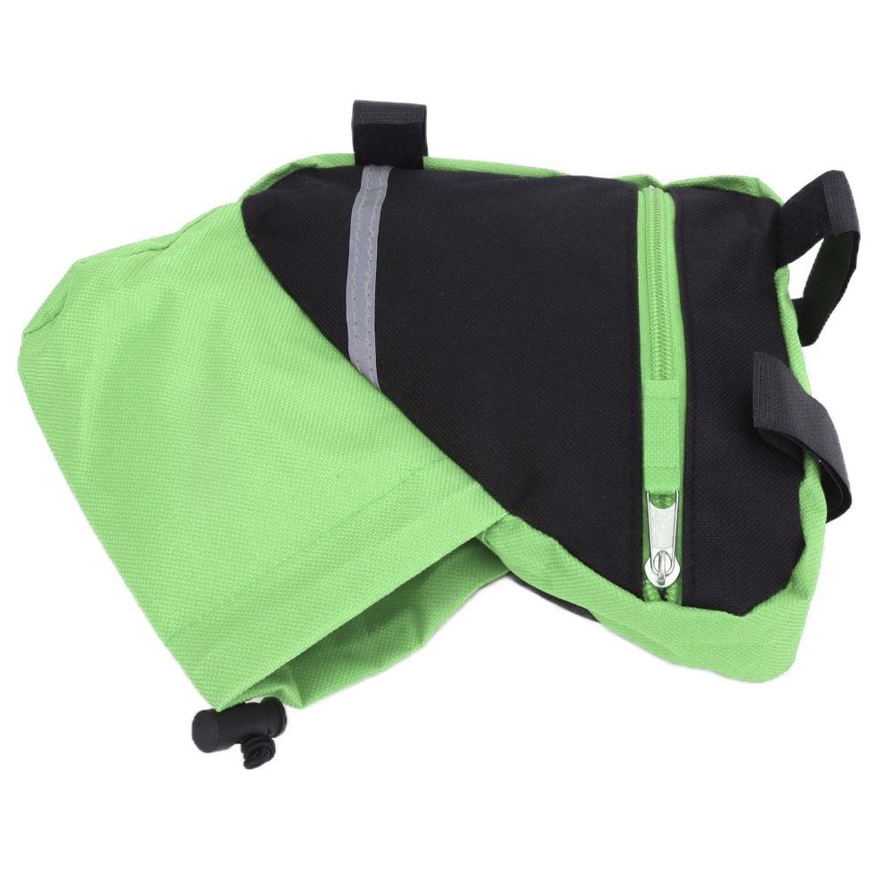 

Portable Bike Frame Bag Bike Triangle Frame Pouch,Cycling Storage Bag Cycling Accessory зелёный