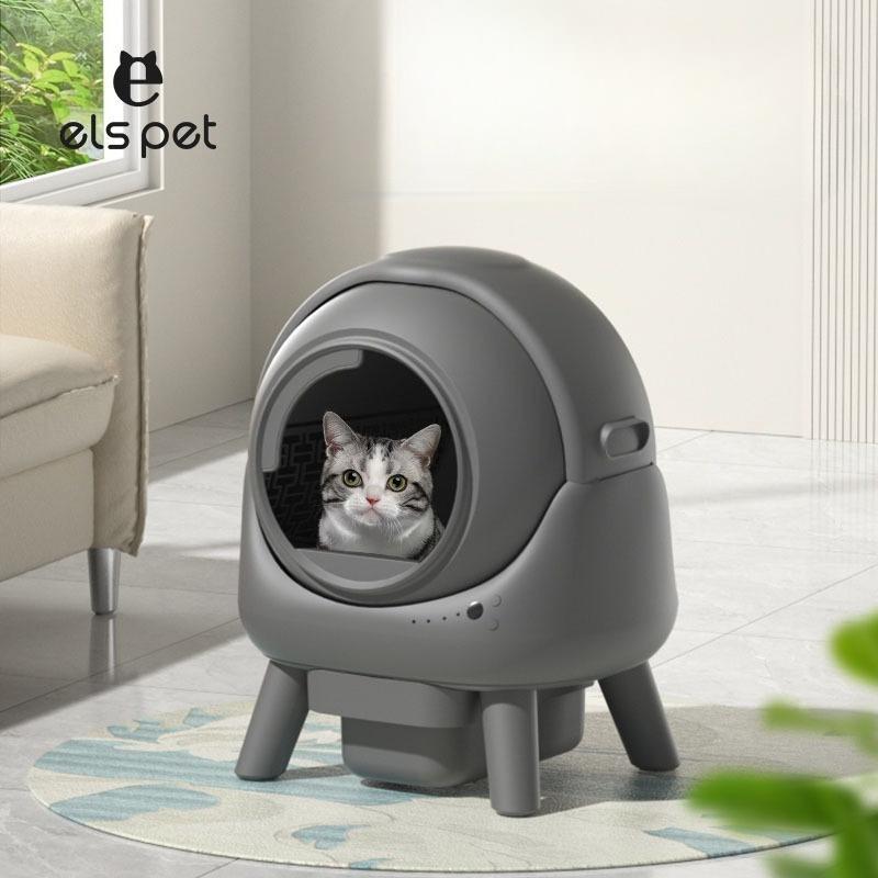 

Self-cleaning Cat Litter Box Large Spaces Roller Intelligent Automatic Cat Toilet Sandbox Household Waste and Cleaning EU